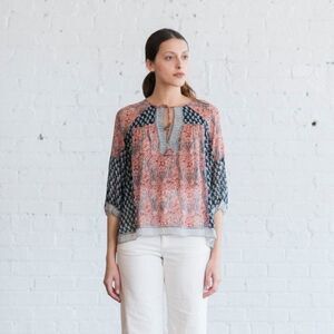 Ulla Johnson 100% Silk Georgette Aix Peasant